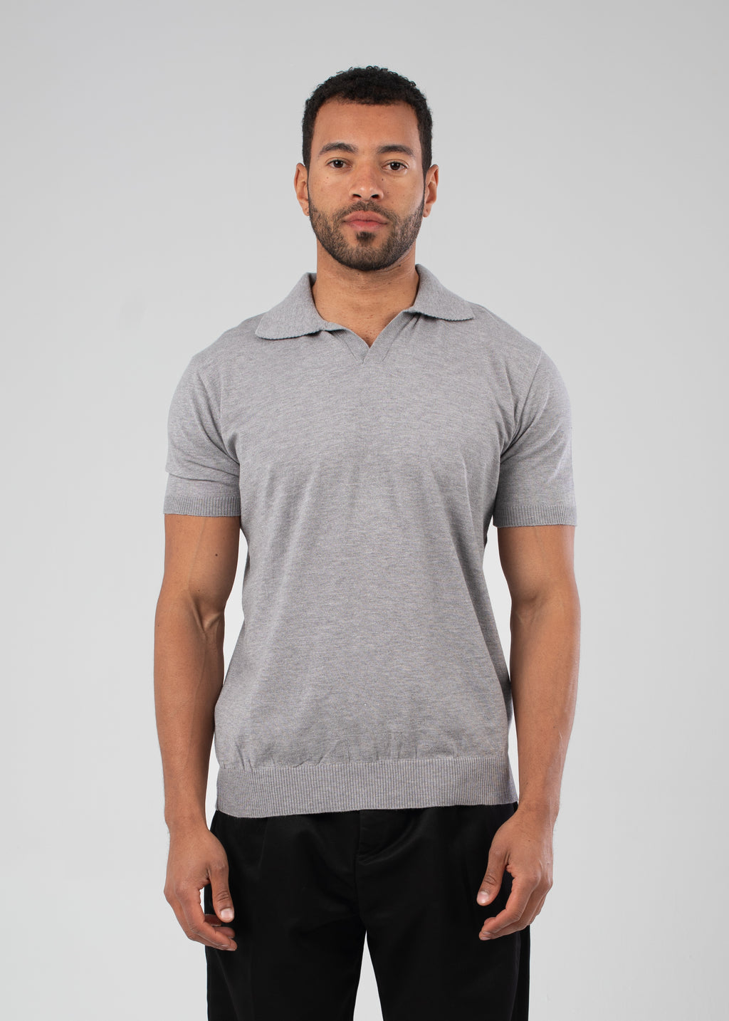 Blank Light Grey Polo