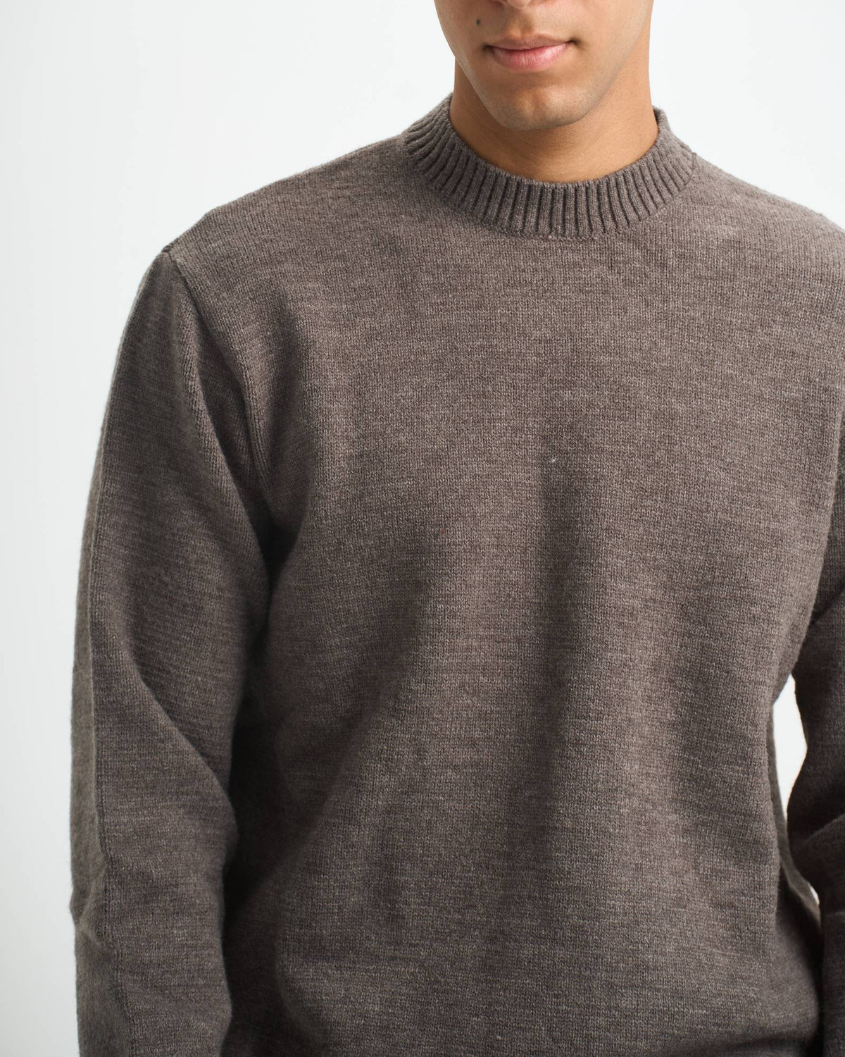 Blank Heavy Knitted Crewneck