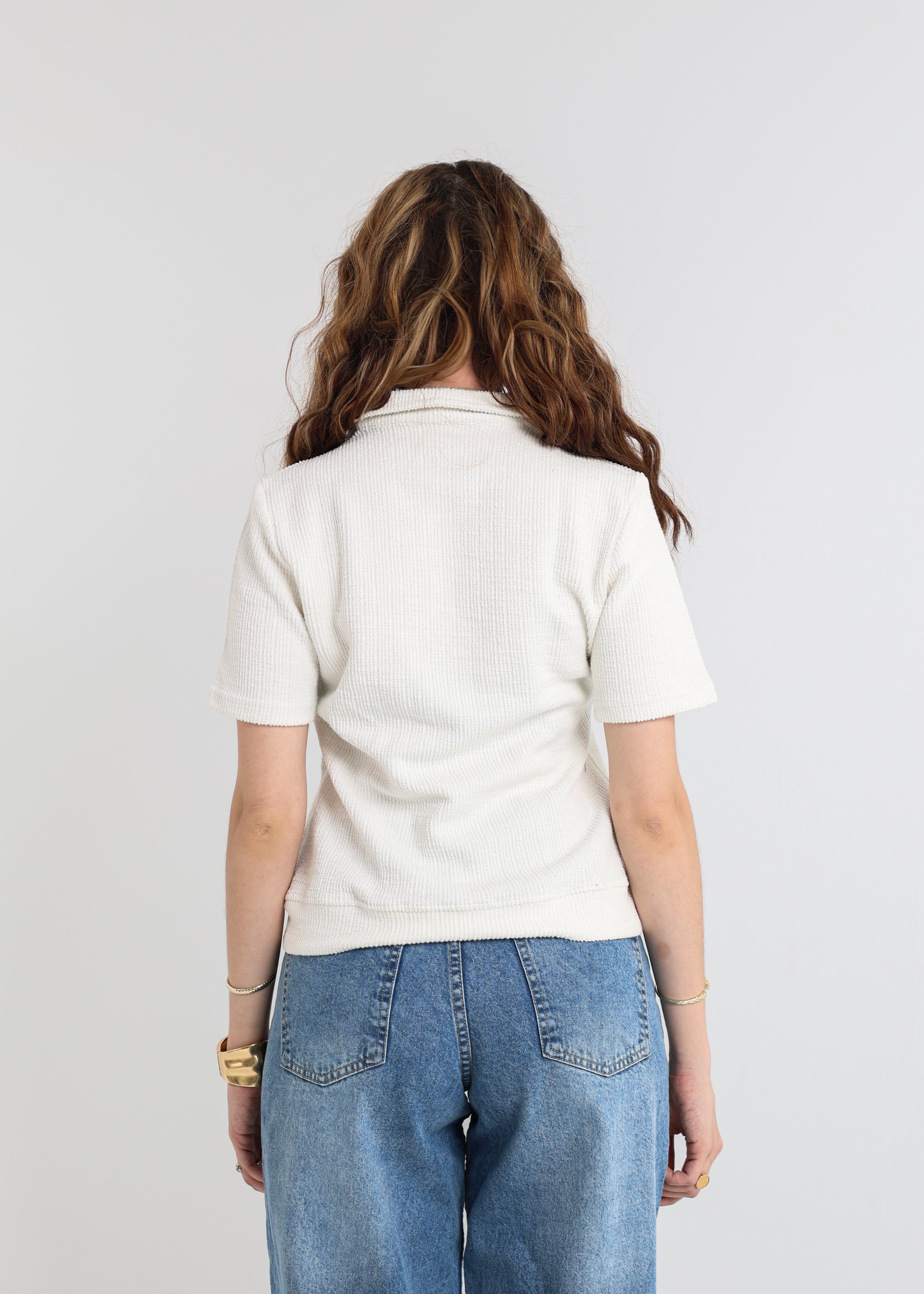 Blank White Oversized Polo Women