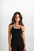 Blank Black Ribbed Tank-Top