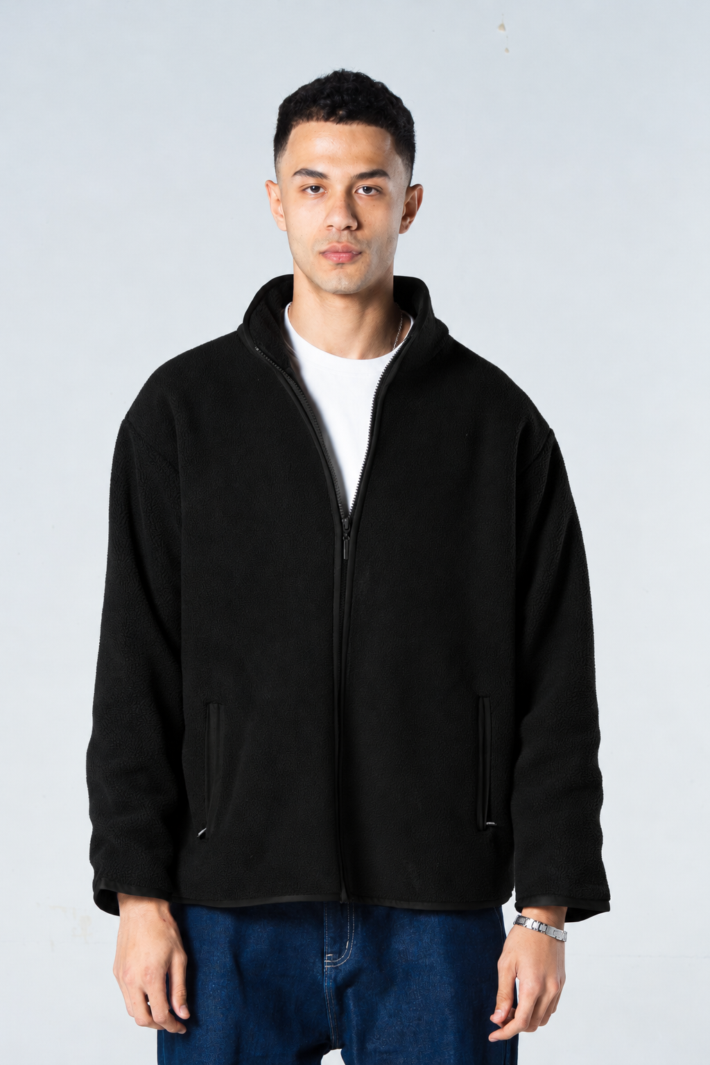 Blank Men Fleece Jacket