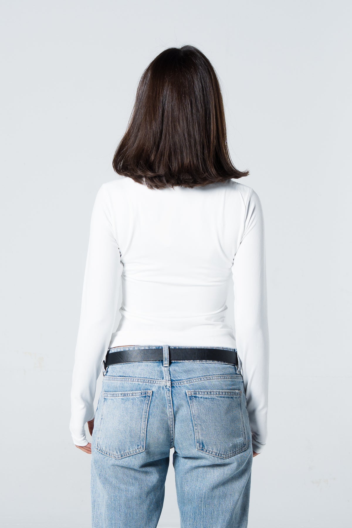 Blank V-Long Sleeve Top