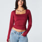 Blank Squared Long Sleeve Top
