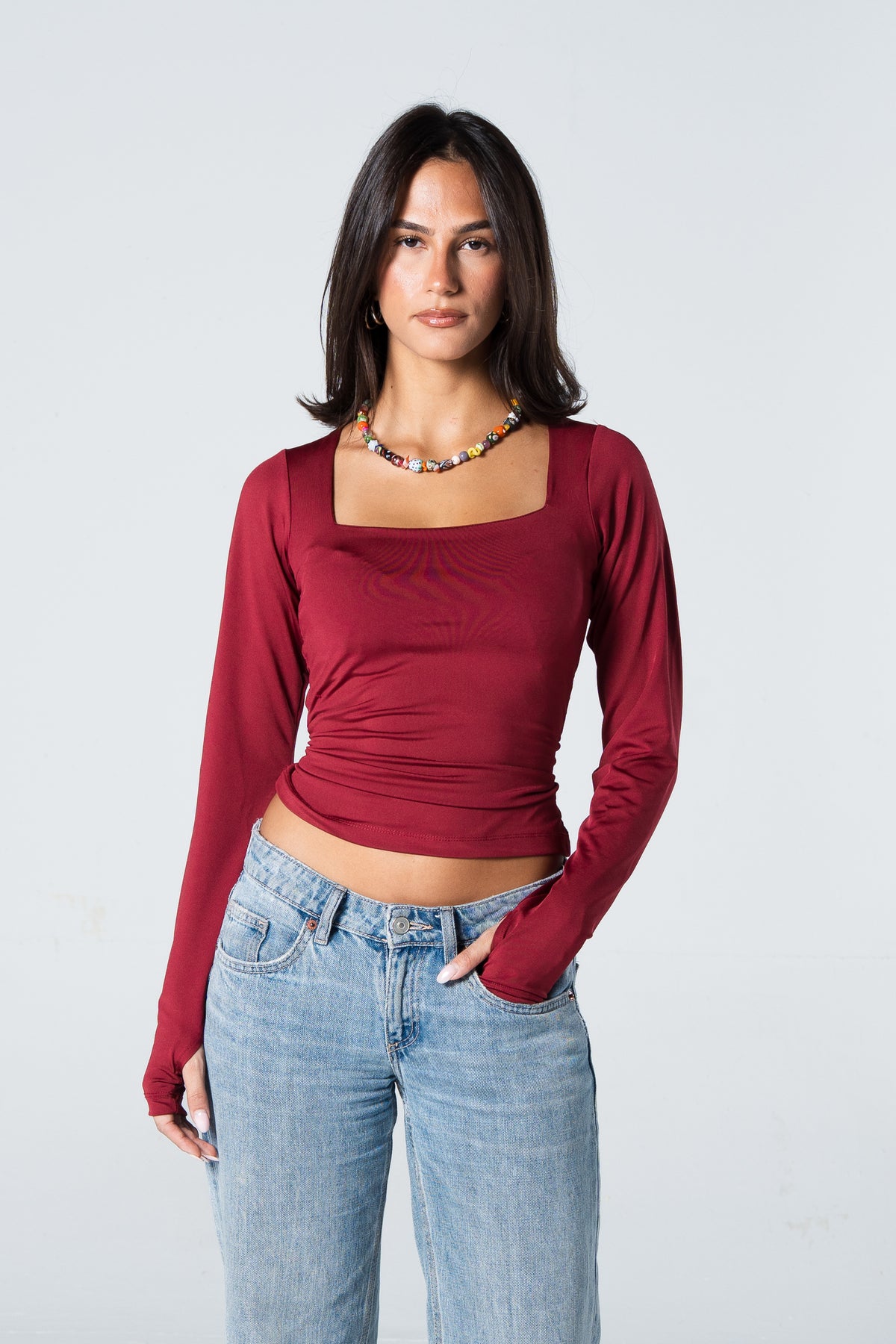 Blank Squared Long Sleeve Top
