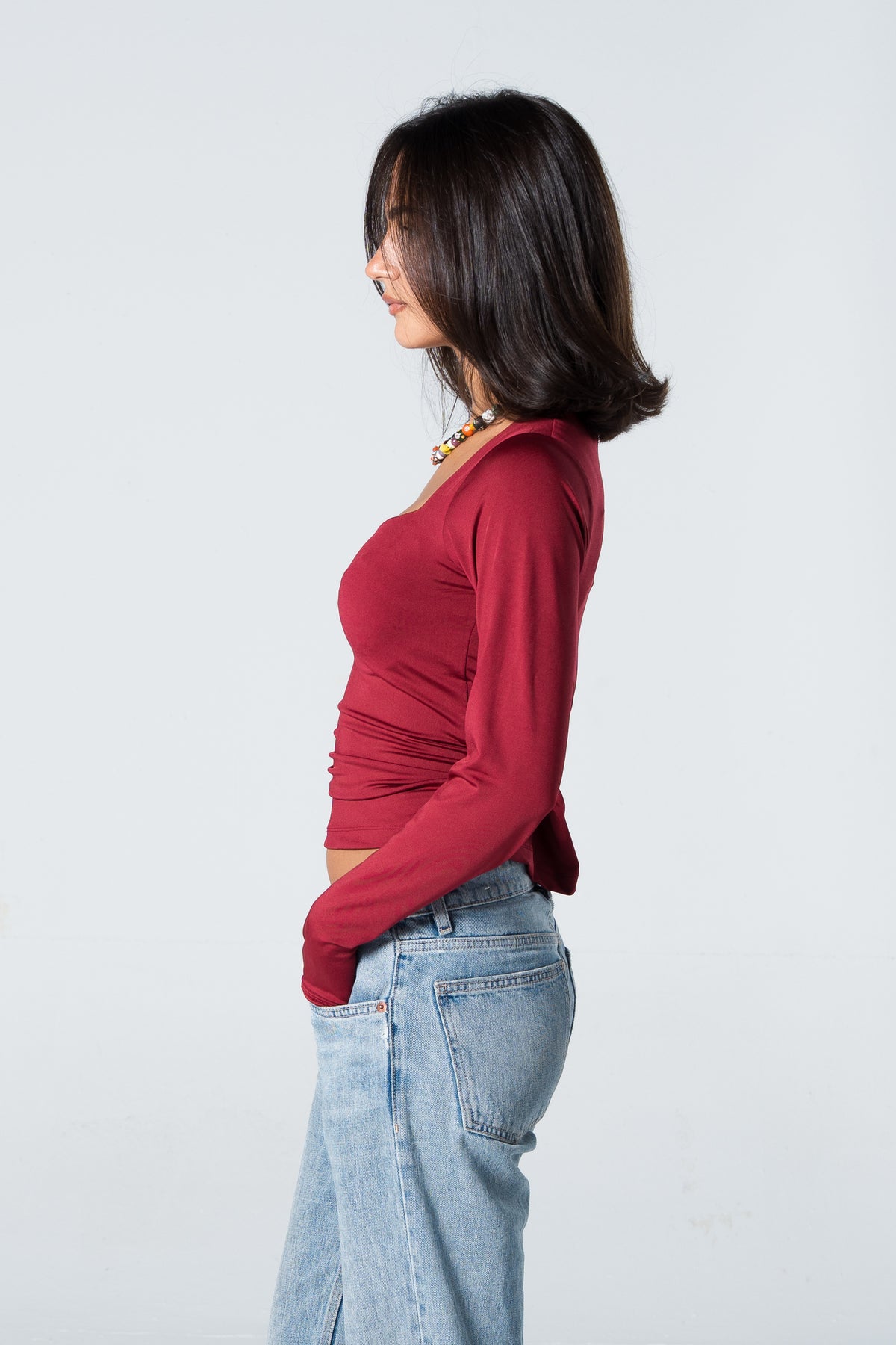 Blank Squared Long Sleeve Top