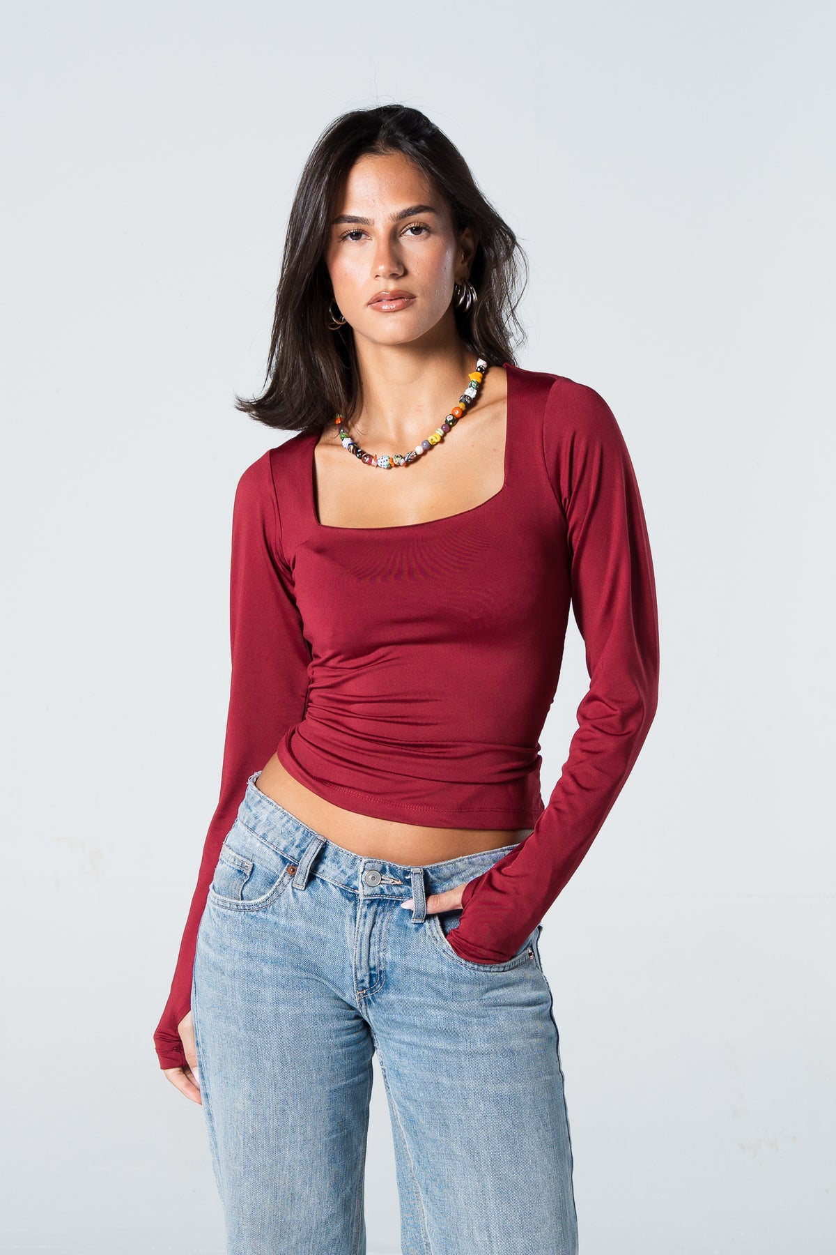 Blank Squared Long Sleeve Top