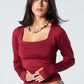 Blank Squared Long Sleeve Top