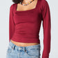 Blank Squared Long Sleeve Top