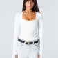 Blank Squared Long Sleeve Top