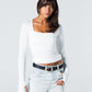 Blank Squared Long Sleeve Top