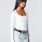 Blank Squared Long Sleeve Top