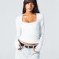 Blank Squared Long Sleeve Top