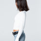 Blank Zipper Long Sleeve Top
