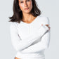 Blank Zipper Long Sleeve Top
