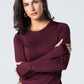 Blank Zipper Long Sleeve Top