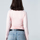 Blank Round Long Sleeve Top