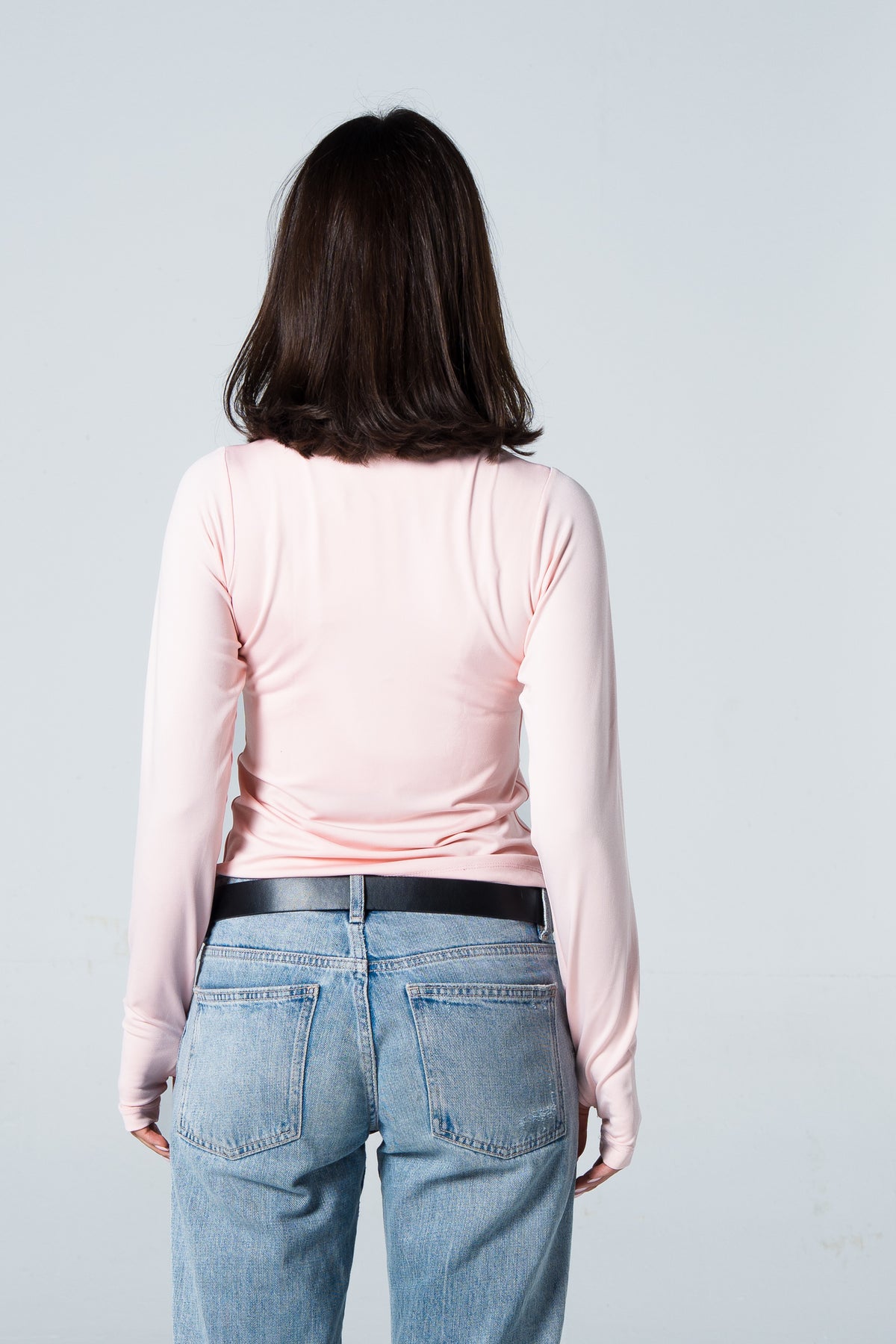 Blank Round Long Sleeve Top