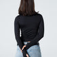 Blank Round Long Sleeve Top