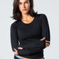 Blank Round Long Sleeve Top