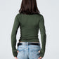 Blank Round Long Sleeve Top