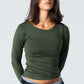 Blank Round Long Sleeve Top