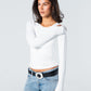 Blank Round Long Sleeve Top