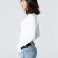 Blank Round Long Sleeve Top