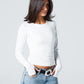 Blank Round Long Sleeve Top