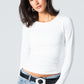 Blank Round Long Sleeve Top
