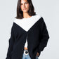 Blank Knitted Cardigan - Black - #women