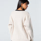 Blank Knitted Cardigan - Beige - #women