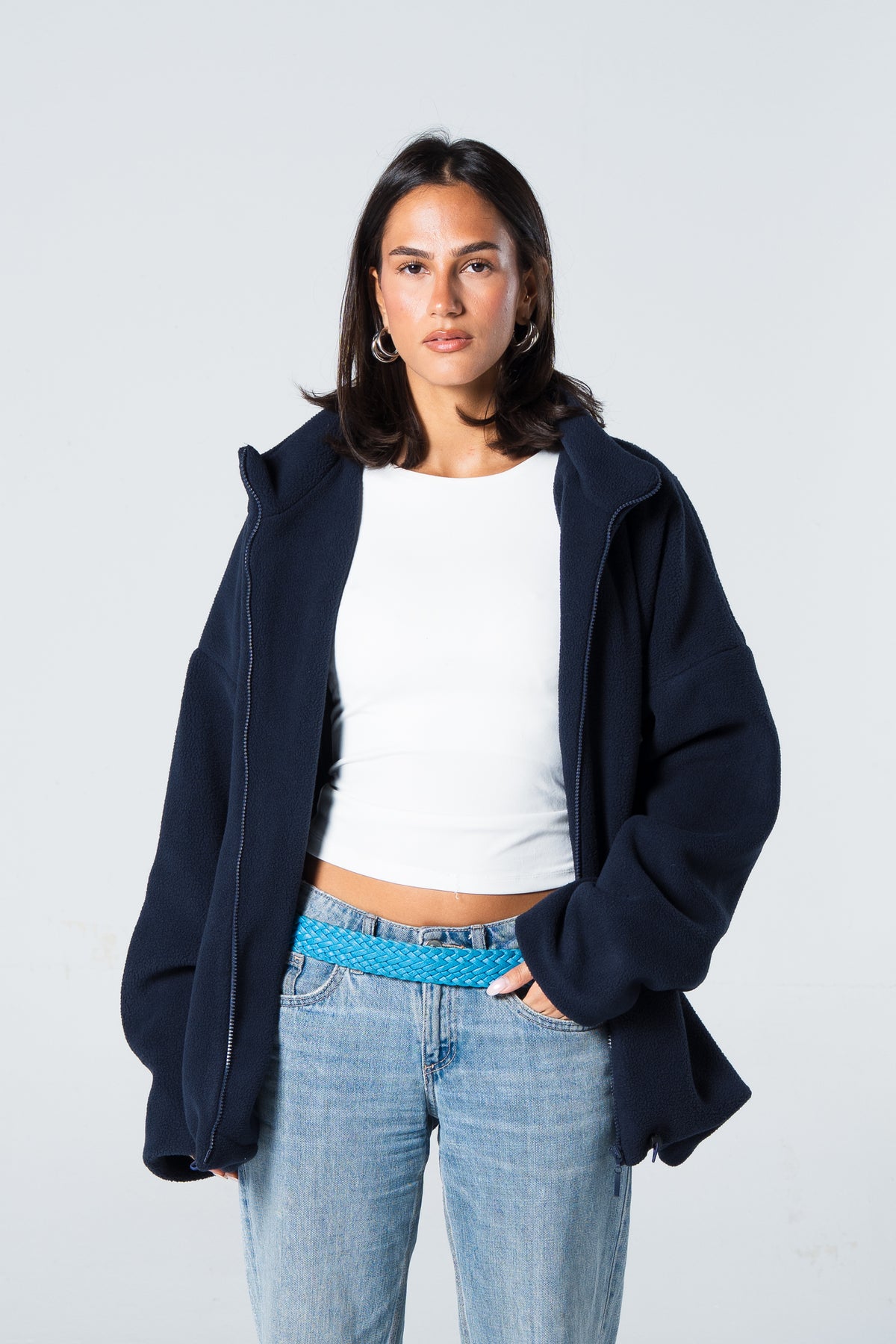 Blank Women Fleece Jacket