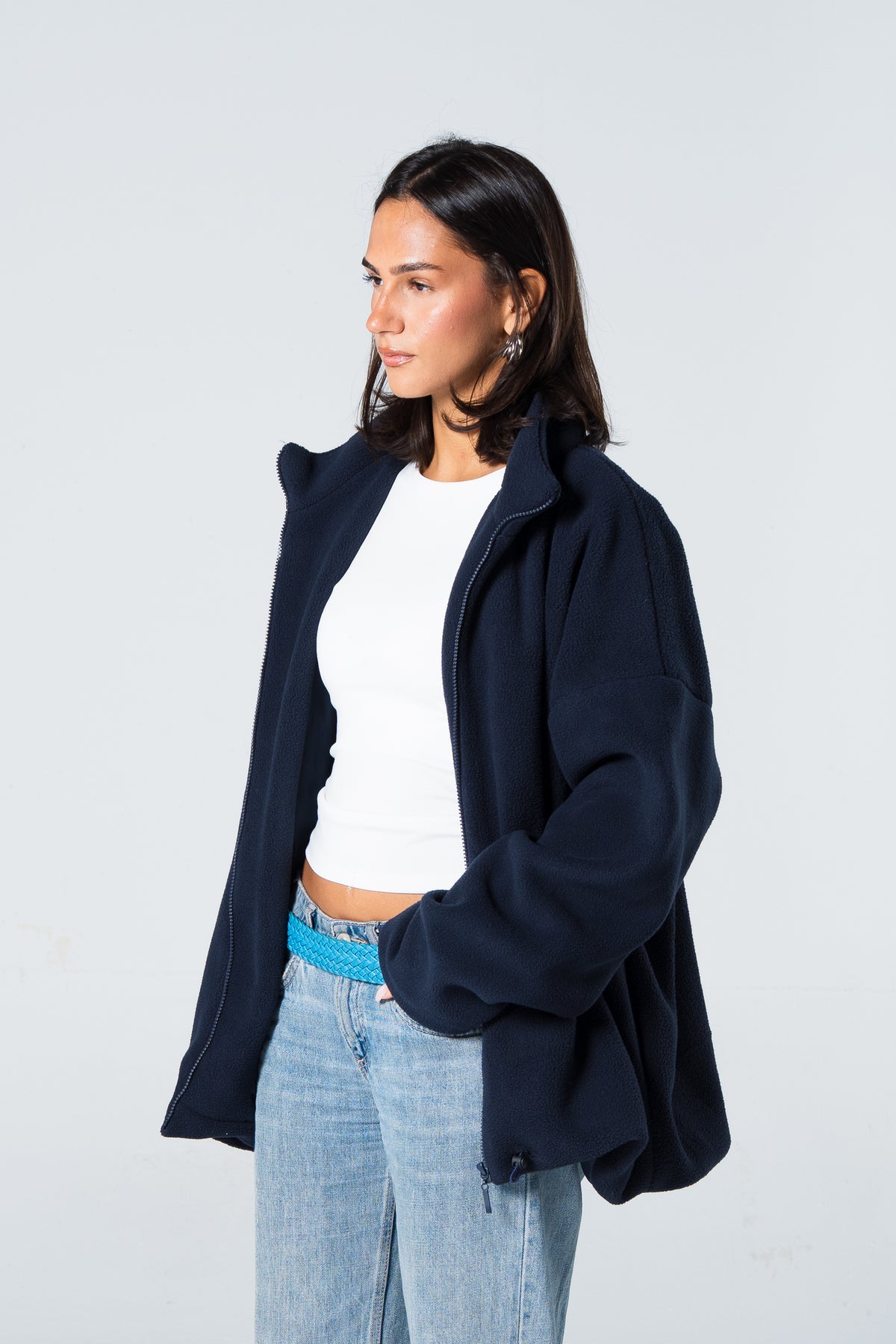 Blank Women Fleece Jacket