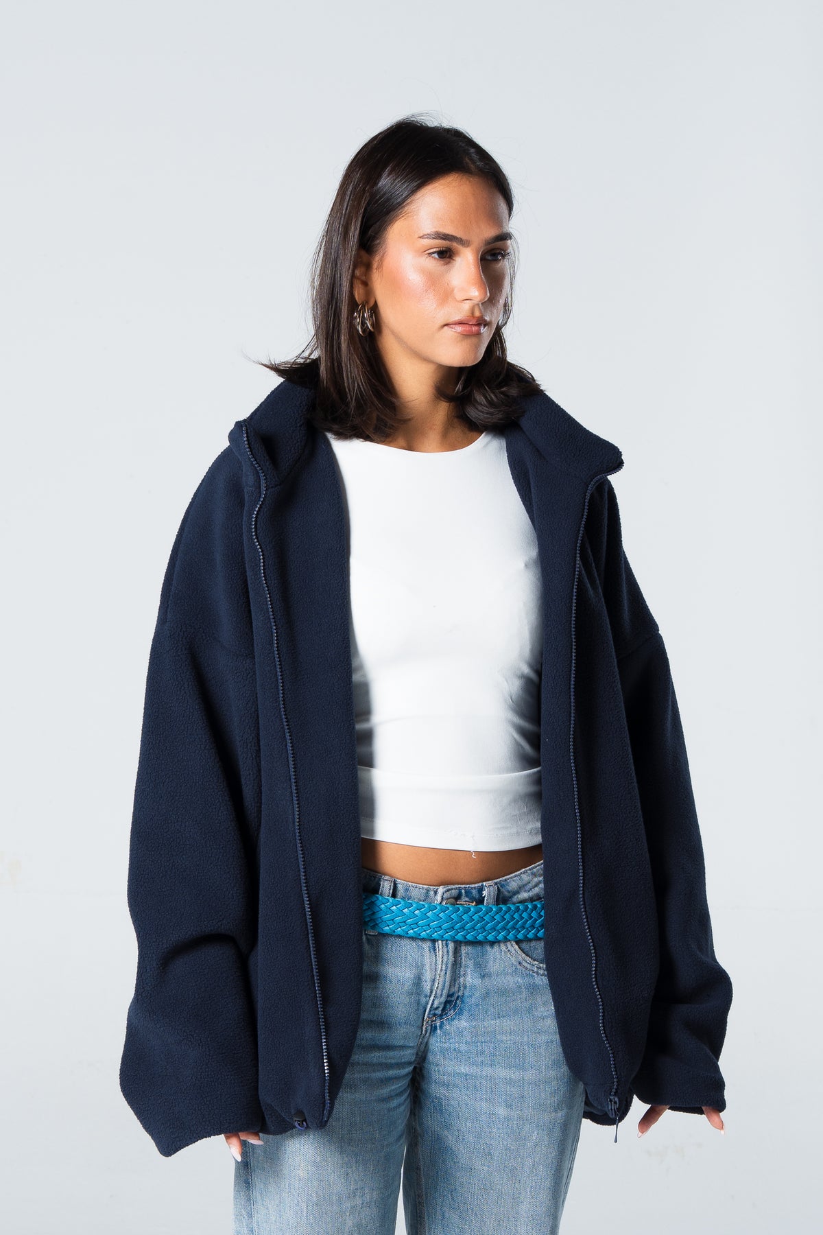 Blank Women Fleece Jacket