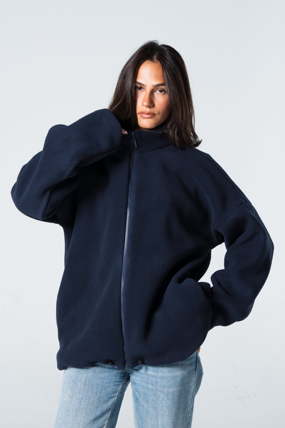 Blank Women Fleece Jacket