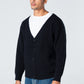 Blank Knitted Cardigan - Black - #men