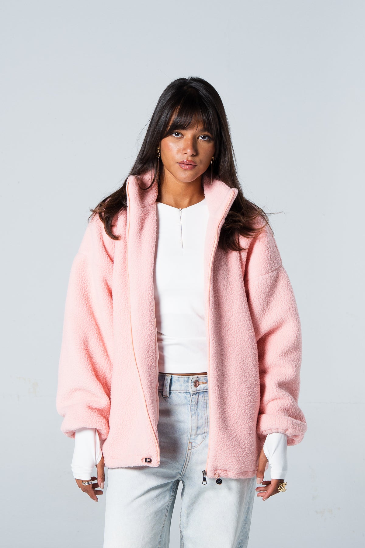 Blank Women Fleece Jacket
