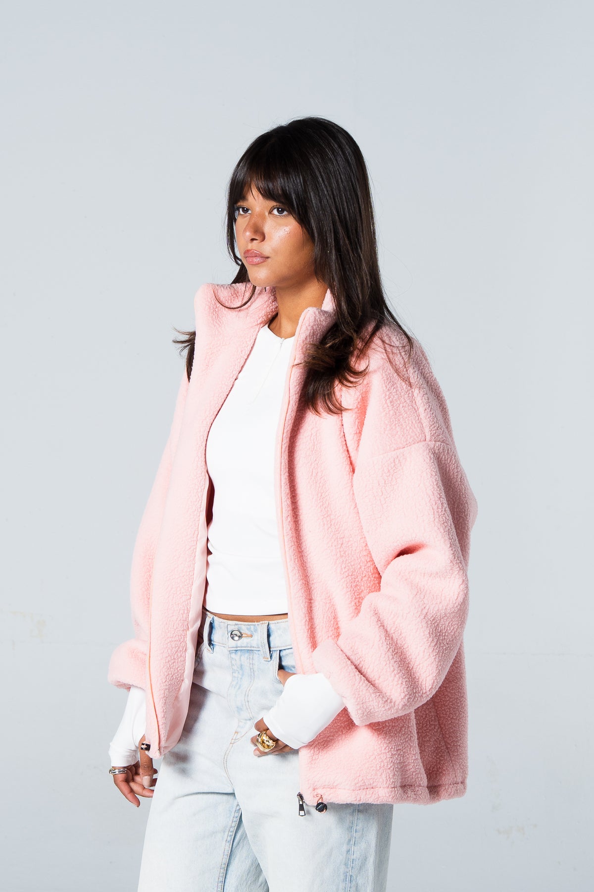 Blank Women Fleece Jacket