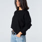 Blank Knitted Polo - Black - #women
