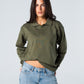 Blank Knitted Polo - Olive - #women
