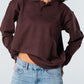 Blank Knitted Polo - Brown - #women