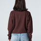 Blank Knitted Polo - Brown - #women