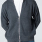 Blank Knitted Jacket - Grey - #men