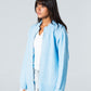 Blank Knitted Jacket - Baby Blue - #women