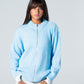 Blank Knitted Jacket - Baby Blue - #women