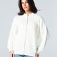 Blank Knitted Jacket - White - #women