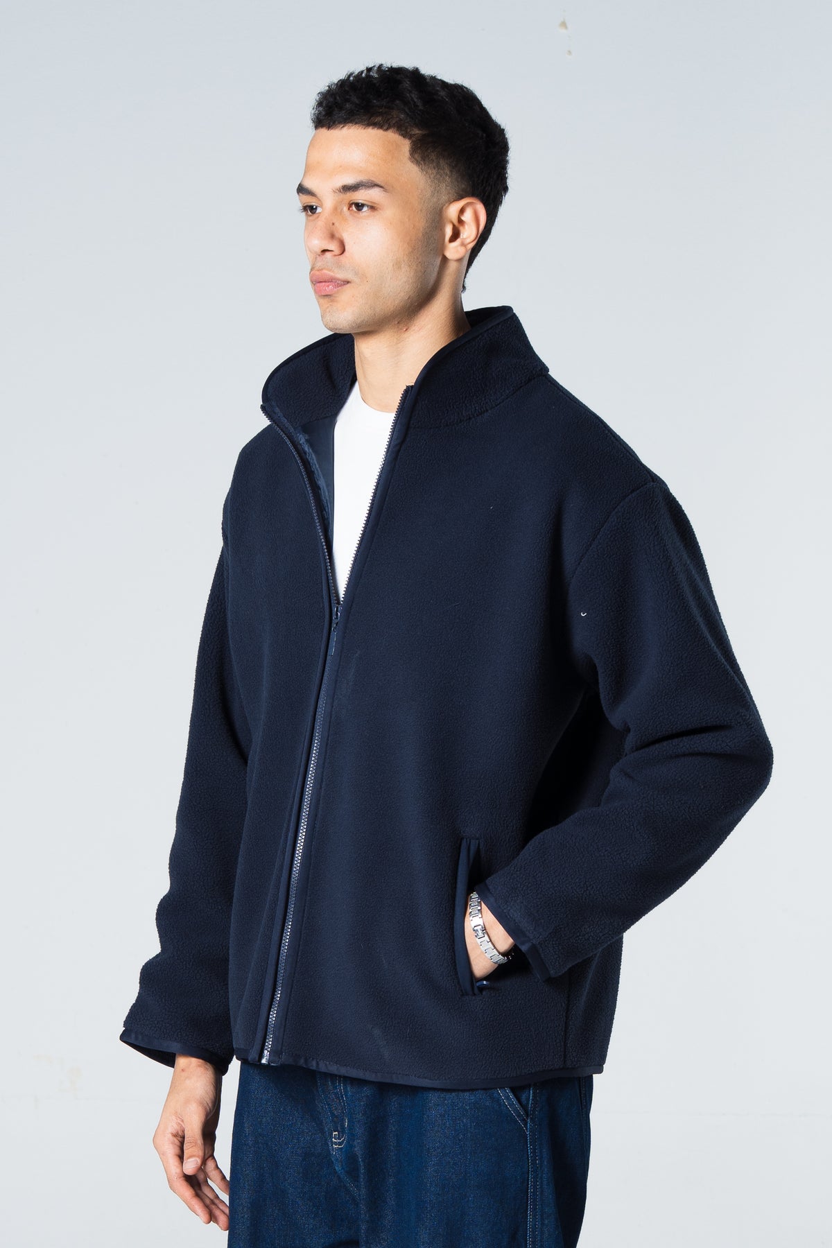 Blank Men Fleece Jacket