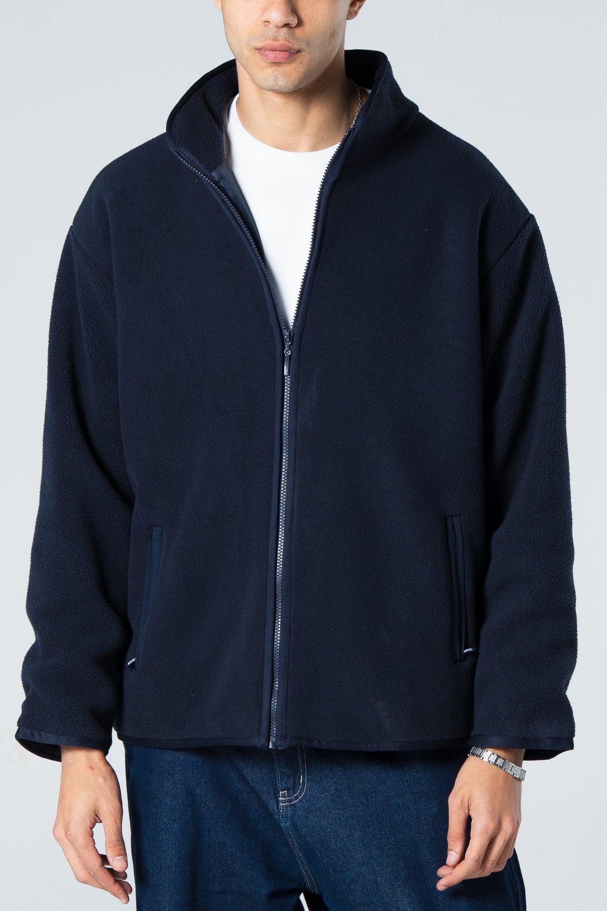 Blank Men Fleece Jacket