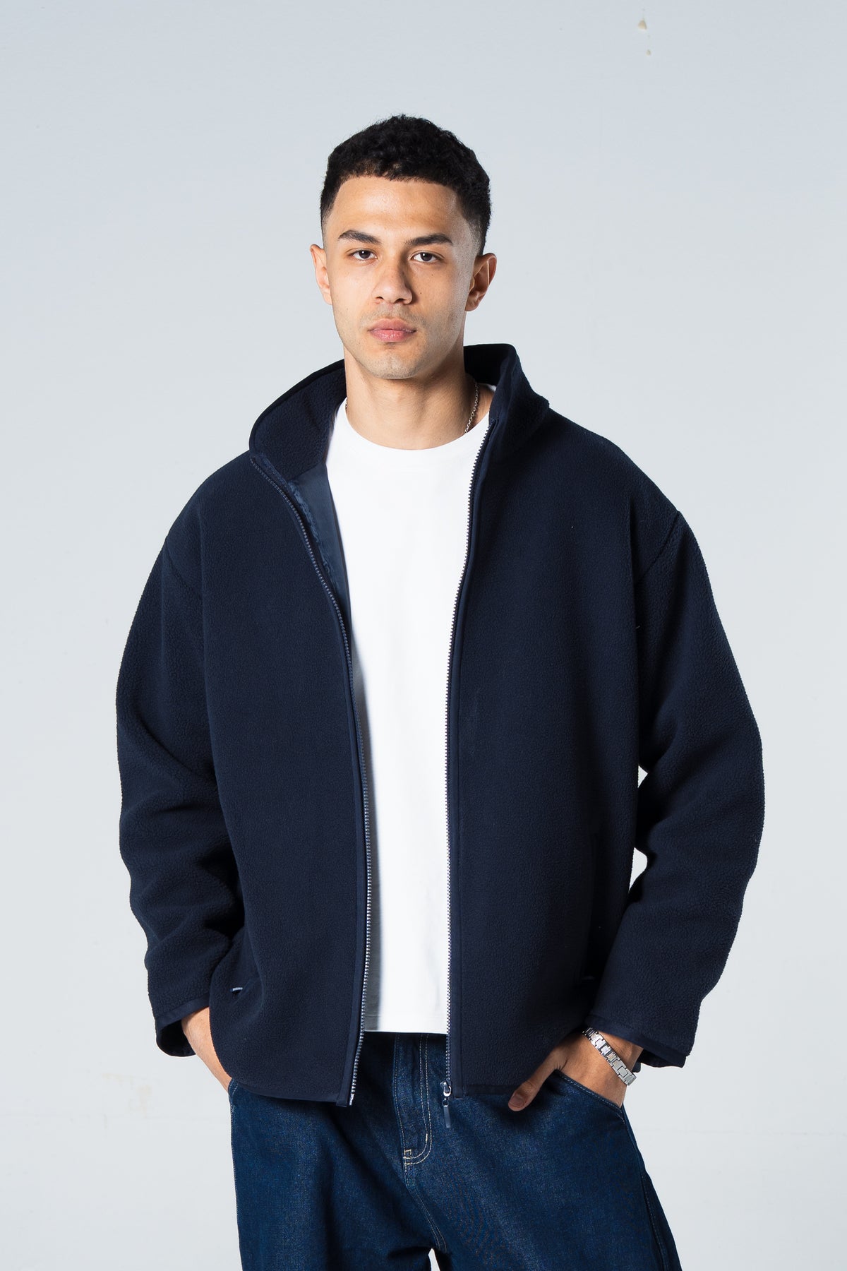 Blank Men Fleece Jacket