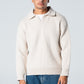 Blank Knitted Pullover - Beige - #men